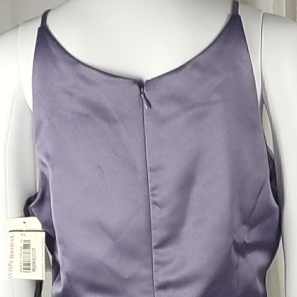 David's Bridal Michaelangelo Lilac Sleeveless Formal Maxi Dress Size 10 (NWT). - Picture 4 of 14